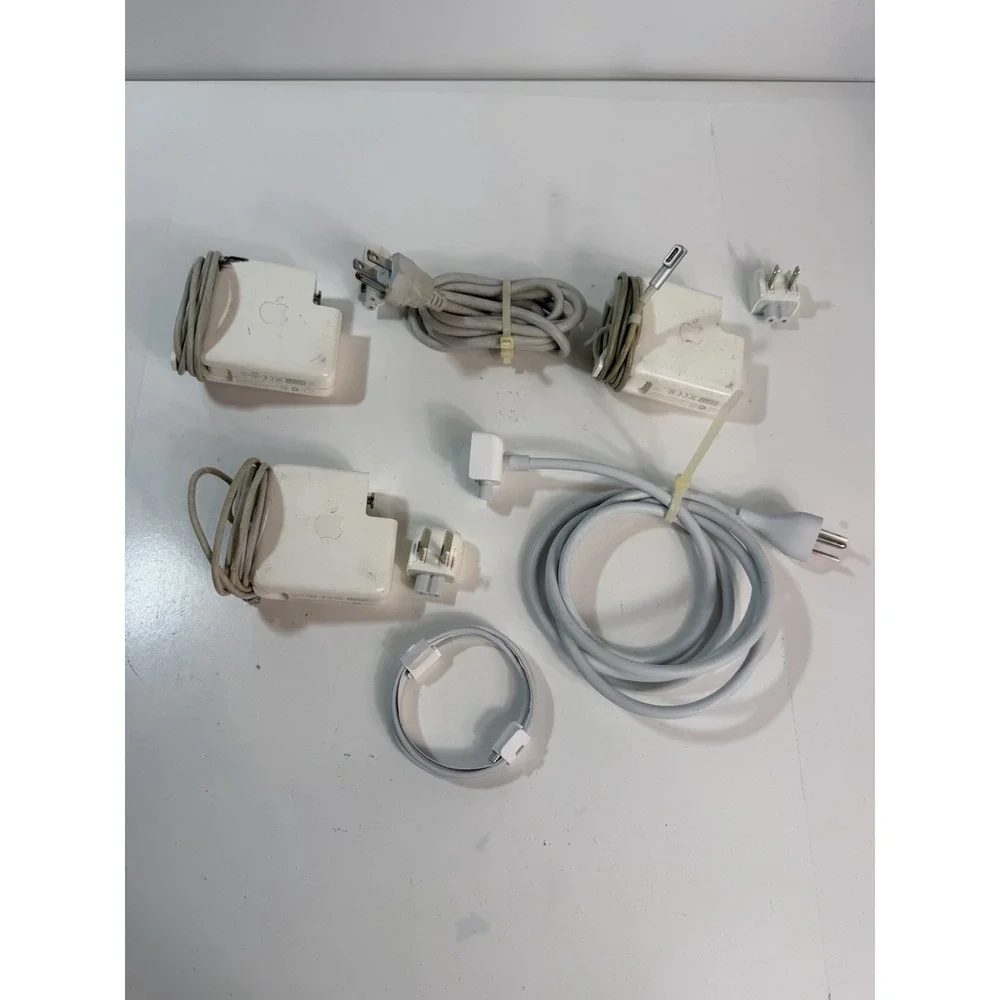 Lot of Apple MagSafe 60W, 85W Power Adapters & Cables (For Parts/As Is)